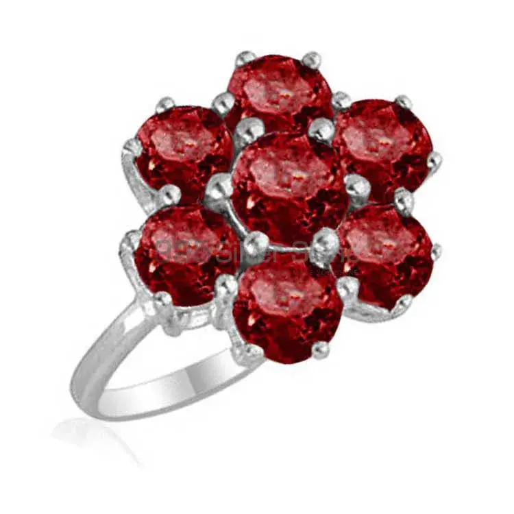 925 Sterling Silver Rings Exporters In Natural Garnet Gemstone 925SR1849_0