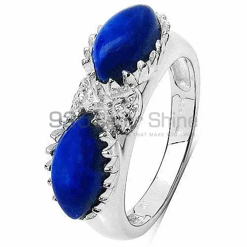 925 Sterling Silver Rings Exporters In Natural Lapis Gemstone 925SR3216_1