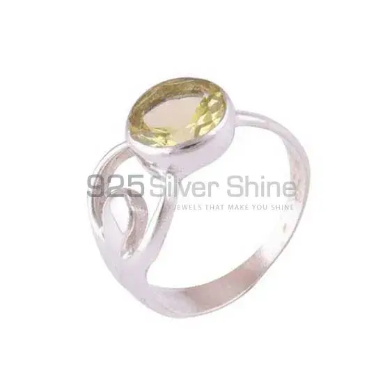 925 Sterling Silver Rings Exporters In Natural Lemon Topaz Gemstone 925SR3962_0