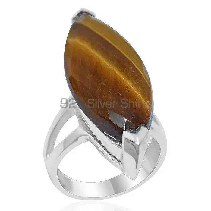 925 Sterling Silver Rings Exporters In Natural Tiger's Eye Gemstone 925SR1928