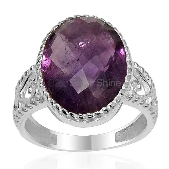 Oval Amethyst Sterling Silver Rings 925SR1625