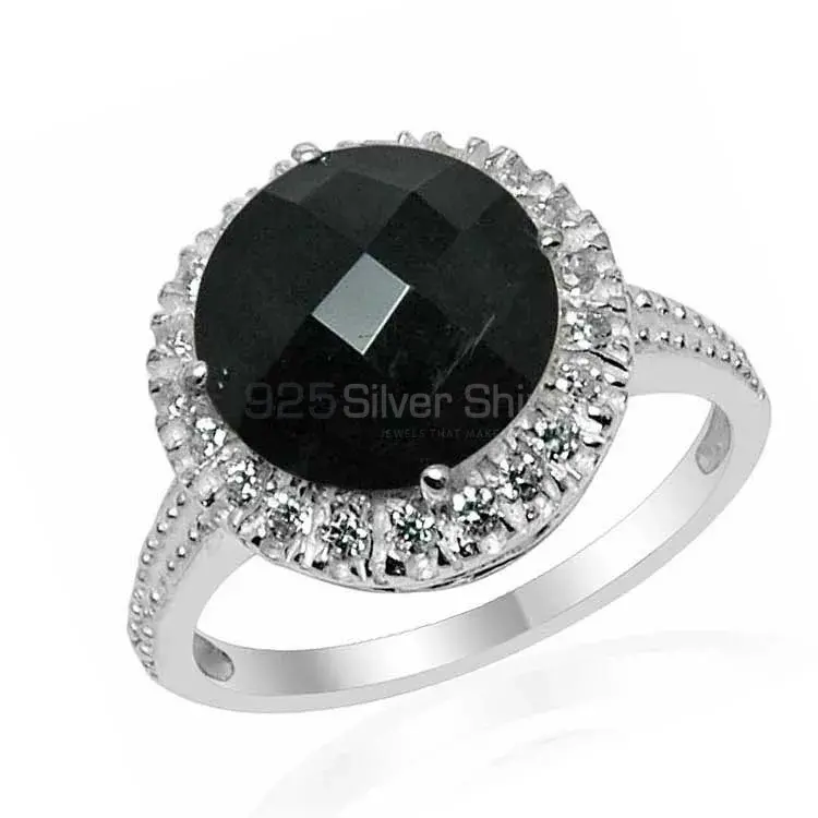 925 Sterling Silver Rings In Semi Precious Black Onyx Gemstone 925SR1546_0