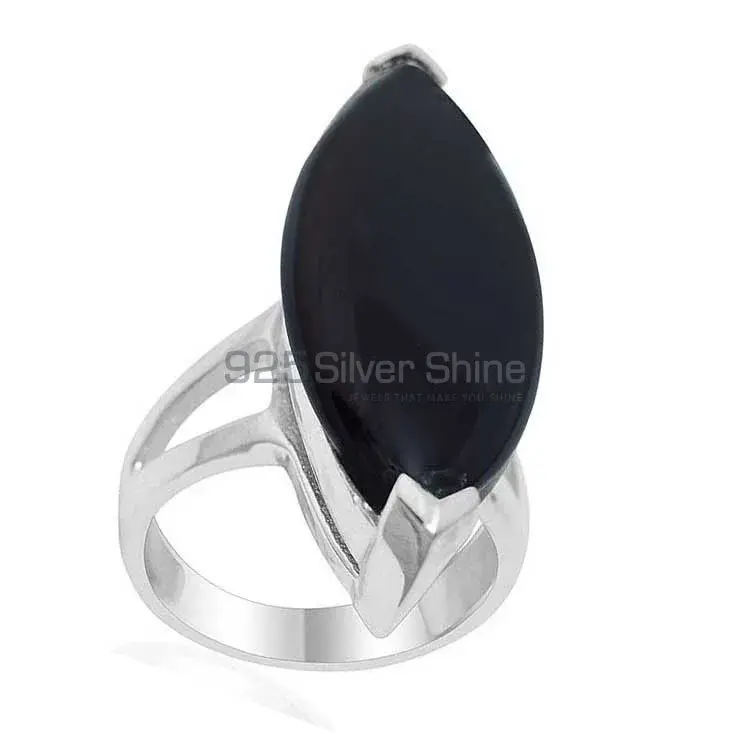 925 Sterling Silver Rings In Semi Precious Black Onyx Gemstone 925SR1929_0