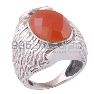 925 Sterling Silver Rings Exporters In Semi Precious Carnelian Gemstone 925SR3533