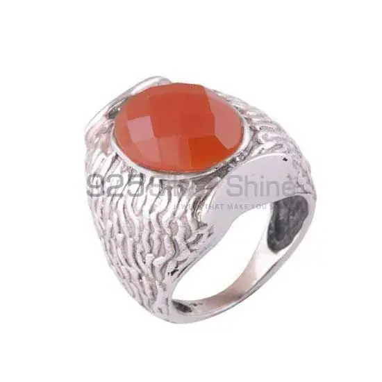 925 Sterling Silver Rings Exporters In Semi Precious Carnelian Gemstone 925SR3533_0