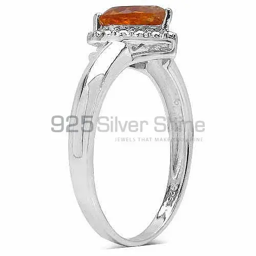 Citrine Cut Stone Sterling Silver Rings 925SR3375_0