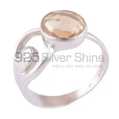 Sterling Silver Citrine Birthstone Rings For Women's 925SR3963