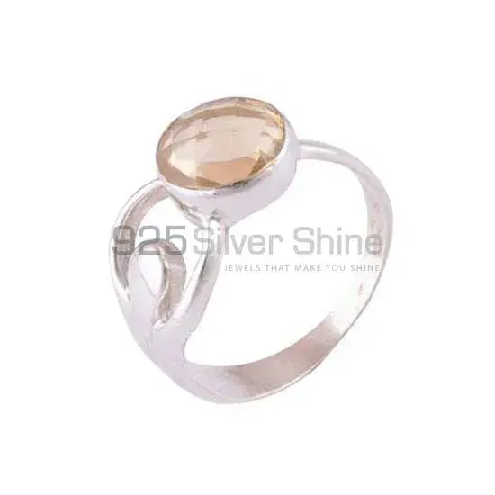 Sterling Silver Citrine Birthstone Rings For Women's 925SR3963_0