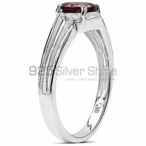 Faceted Garnet Gemstone Sterling Silver Rings 925SR3296_0
