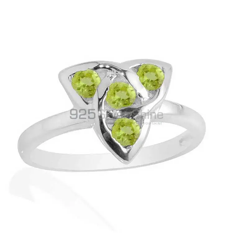 925 Sterling Silver Rings Exporters In Semi Precious Peridot Gemstone 925SR2087_0