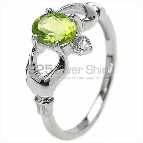 Sterling Silver Peridot Stone Anniversary Ring For Women's 925SR3123_0