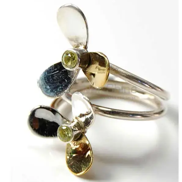 Leap Design Sterling Silver Peridot Rings 925SR3690