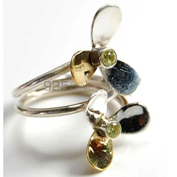 Leap Design Sterling Silver Peridot Rings 925SR3690_0