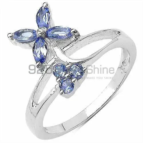 925 Sterling Silver Rings Exporters In Semi Precious Tanzanite Gemstone 925SR3217