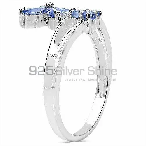 925 Sterling Silver Rings Exporters In Semi Precious Tanzanite Gemstone 925SR3217_0