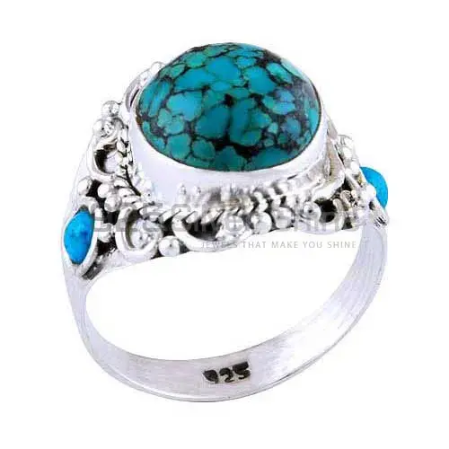 925 Sterling Silver Rings In Semi Precious Turquoise Gemstone 925SR2965_0