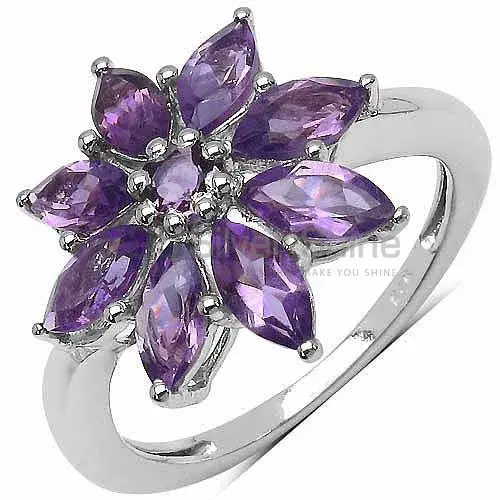 925 Sterling Silver Rings In Genuine Amethyst Gemstone 925SR3270
