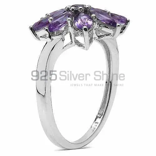 925 Sterling Silver Rings In Genuine Amethyst Gemstone 925SR3270_0