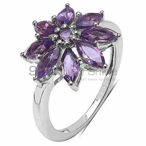 925 Sterling Silver Rings In Genuine Amethyst Gemstone 925SR3270_1