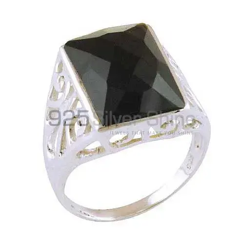 925 Sterling Silver Rings In Genuine Black Onyx Gemstone 925SR3858