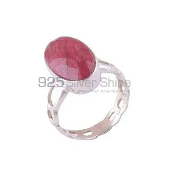 925 Sterling Silver Rings In Genuine Dyed Ruby Gemstone 925SR3937_0