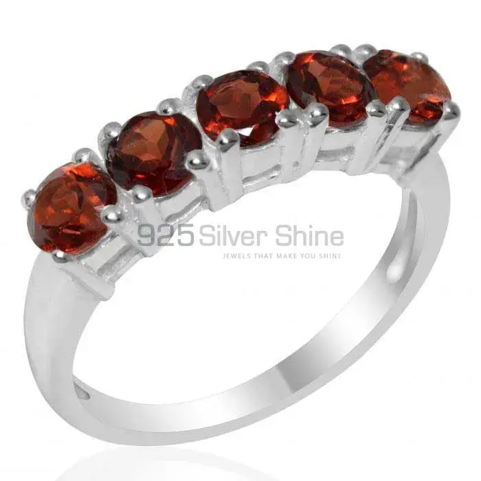 925 Sterling Silver Rings In Genuine Garnet Gemstone 925SR1824