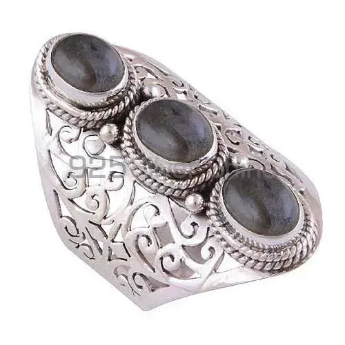 925 Sterling Silver Rings In Genuine Labradorite Gemstone 925SR3018