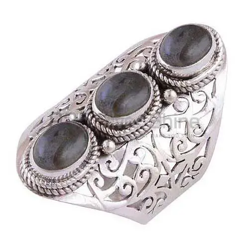 925 Sterling Silver Rings In Genuine Labradorite Gemstone 925SR3018_0