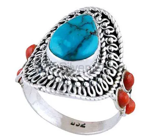 925 Sterling Silver Rings In Genuine Multi Gemstone 925SR2939