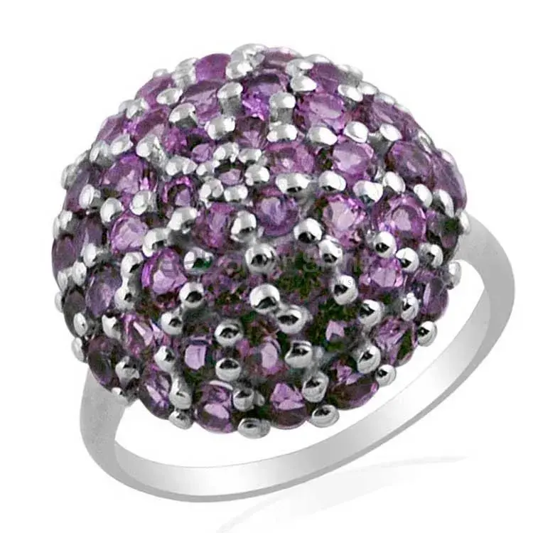 925 Sterling Silver Rings In Natural Amethyst Gemstone 925SR1439_0