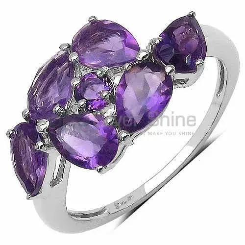 925 Sterling Silver Rings In Natural Amethyst Gemstone 925SR3268_0