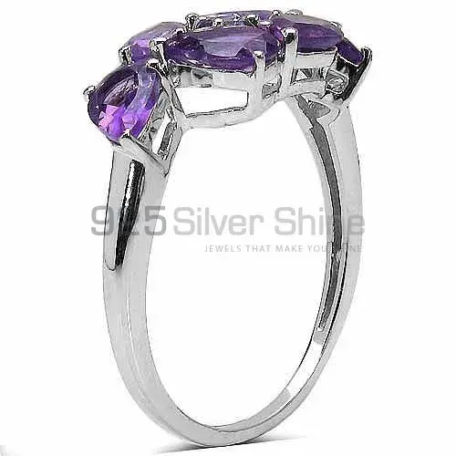 925 Sterling Silver Rings In Natural Amethyst Gemstone 925SR3268_0