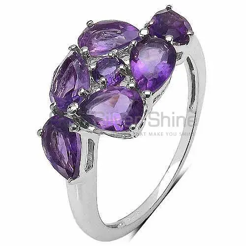 925 Sterling Silver Rings In Natural Amethyst Gemstone 925SR3268_1