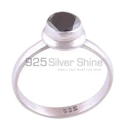 925 Sterling Silver Rings In Natural Black Onyx Gemstone 925SR3505