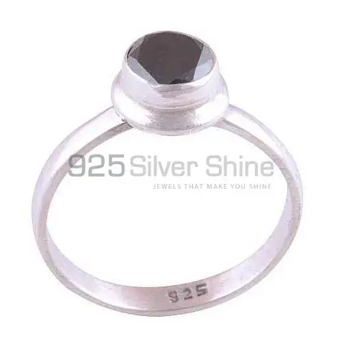 925 Sterling Silver Rings In Natural Black Onyx Gemstone 925SR3505_0
