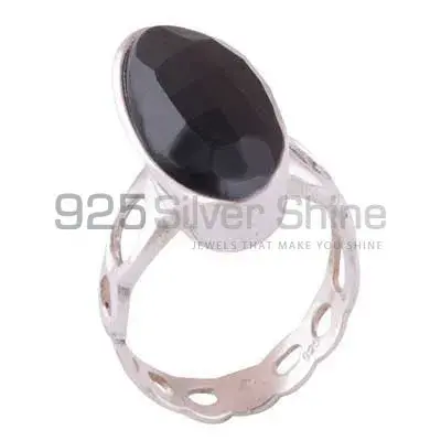 925 Sterling Silver Rings In Natural Black Onyx Gemstone 925SR3935