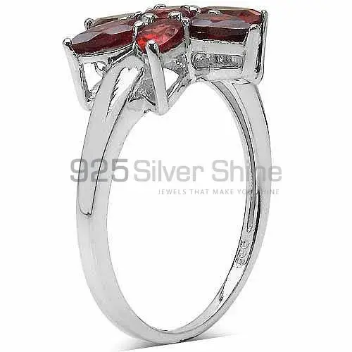 925 Sterling Silver Rings In Natural Garnet Gemstone 925SR3347_0