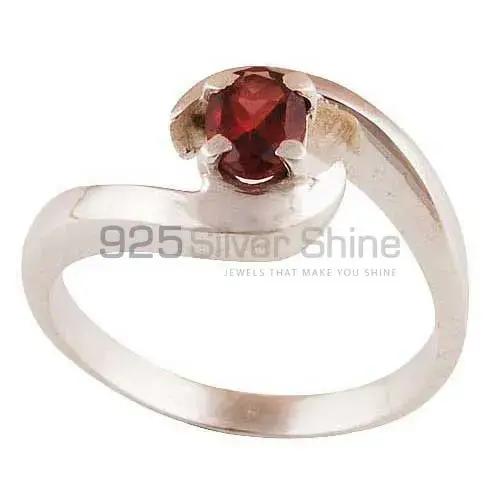 Natural Garnet Stone Sterling Silver Rings Jewelry 925SR3426