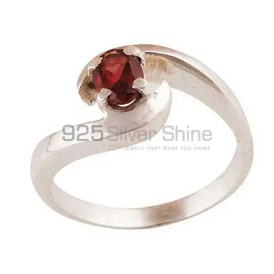 Natural Garnet Stone Sterling Silver Rings Jewelry 925SR3426_0