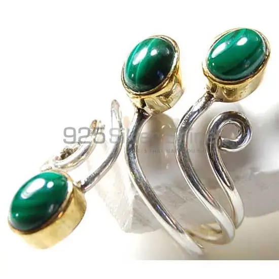 925 Sterling Silver Rings In Natural Malachite Gemstone 925SR3741_0