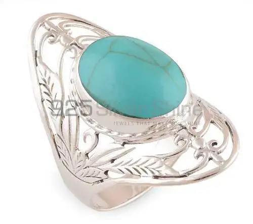 925 Sterling Silver Rings In Natural Turquoise Gemstone 925SR2779_0