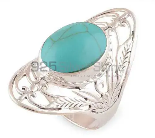 925 Sterling Silver Rings In Natural Turquoise Gemstone 925SR2779_0