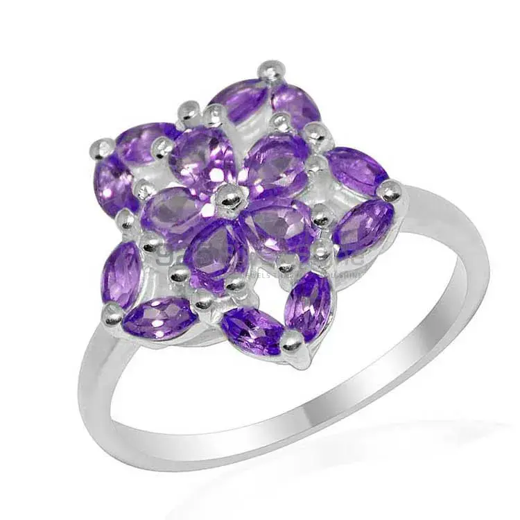 925 Sterling Silver Rings In Semi Precious Amethyst Gemstone 925SR1677_1