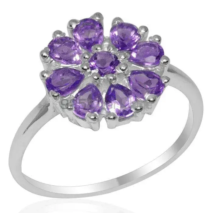 925 Sterling Silver Rings In Semi Precious Amethyst Gemstone 925SR2060