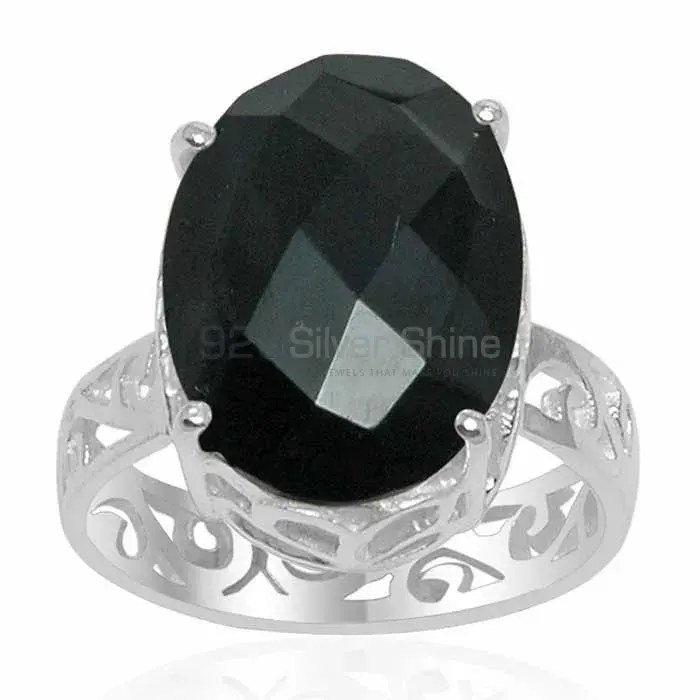 925 Sterling Silver Rings In Semi Precious Black Onyx Gemstone 925SR1519