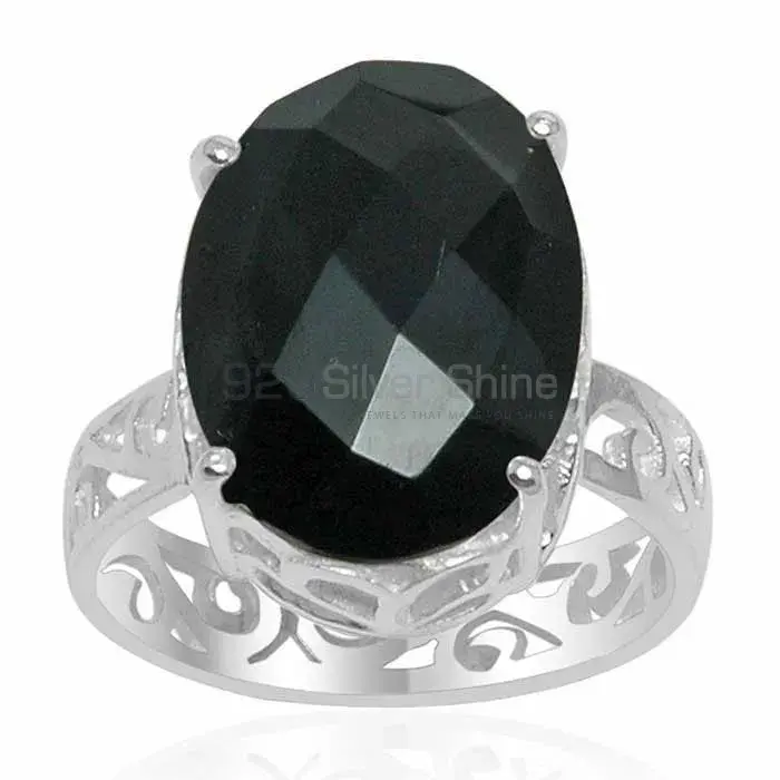 925 Sterling Silver Rings In Semi Precious Black Onyx Gemstone 925SR1519_0