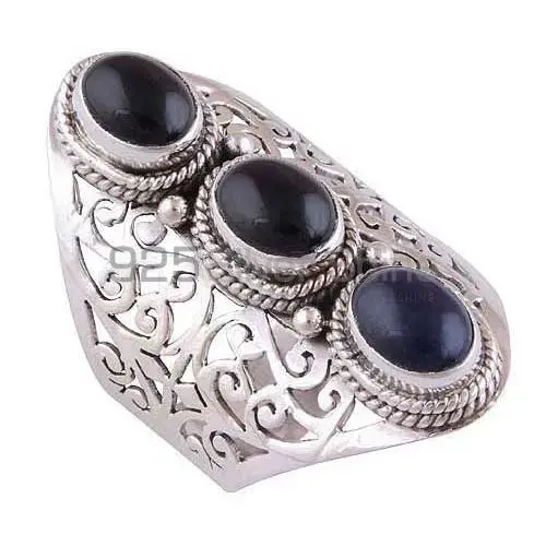 925 Sterling Silver Rings In Semi Precious Black Onyx Gemstone 925SR3017