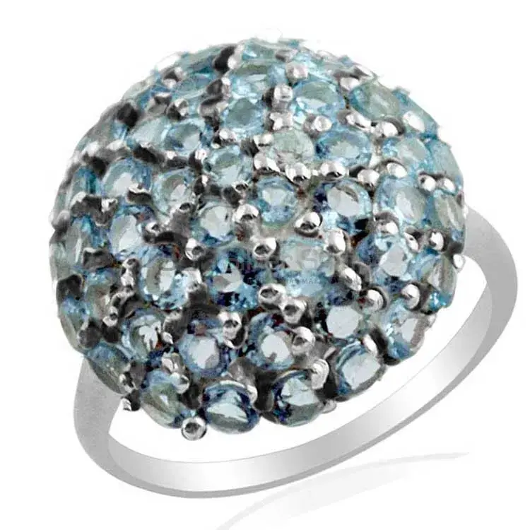 925 Sterling Silver Rings In Semi Precious Blue Topaz Gemstone 925SR1440_0
