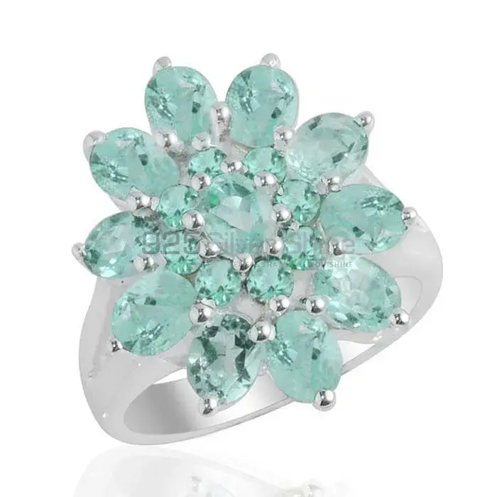 925 Sterling Silver Rings In Semi Precious Blue Topaz Gemstone 925SR2139_0