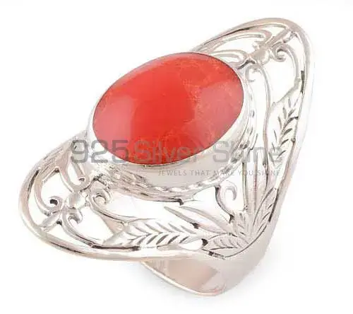 925 Sterling Silver Rings In Semi Precious Carnelian Gemstone 925SR2780_0